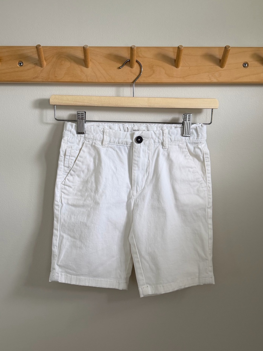 Mango Boys White Chino Shorts